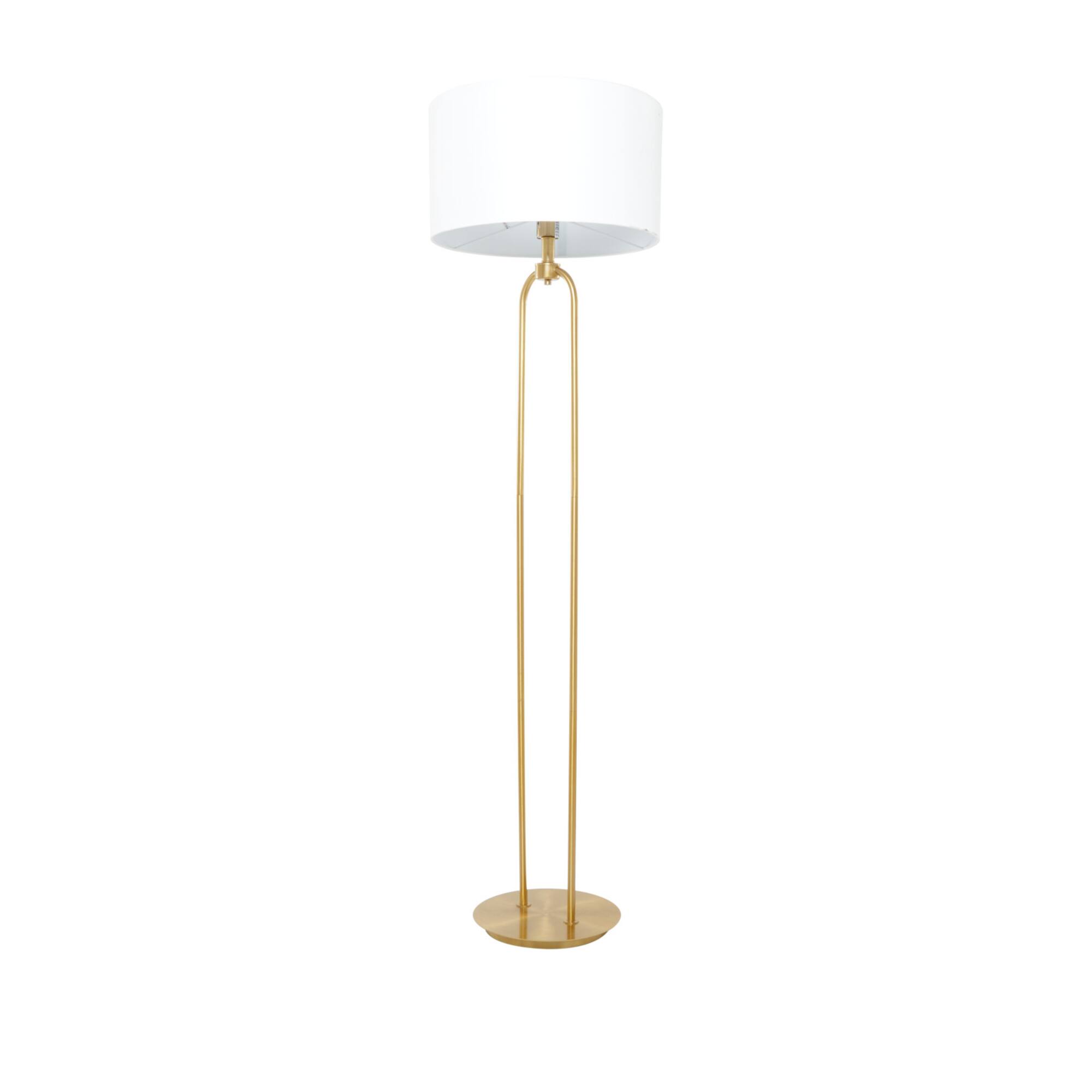 CosmoLiving by Cosmopolitan Gold Iron Modern Floor Lamp, 64" x 19" x 19"